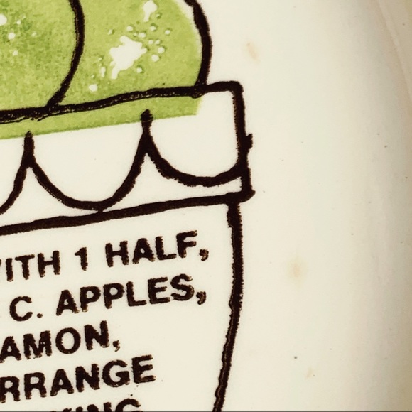 VTG Farmhouse Style Apple Pie Plate - Picture 4 of 4